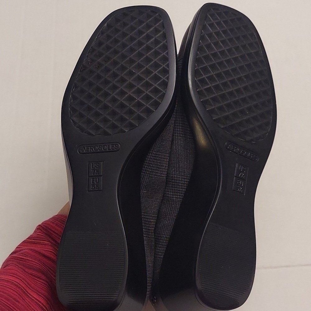 AEROSOLES Temahawk Slip On Gray Wedge Shoe 7.5 Comfort - Picture 10 of 14